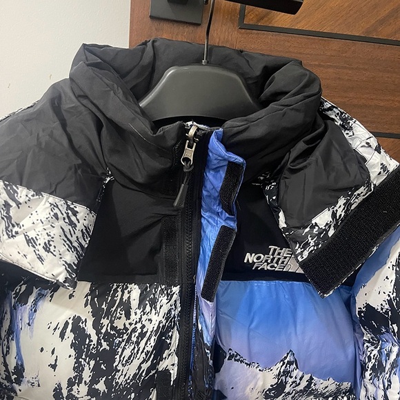 The North Face Black and Blue Puffer Jacket - Picture 6 of 15